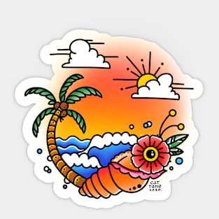 Sunset Sticker